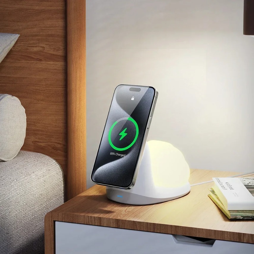 Magnetic Charging Cable - 2'si 1 Arada Manyetik Kablosuz Şarj