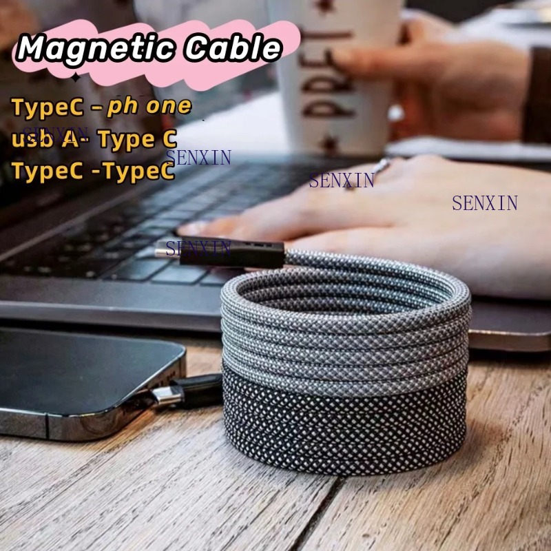 Magnetic Charging Cable - 100W Manyetik USB C - Type