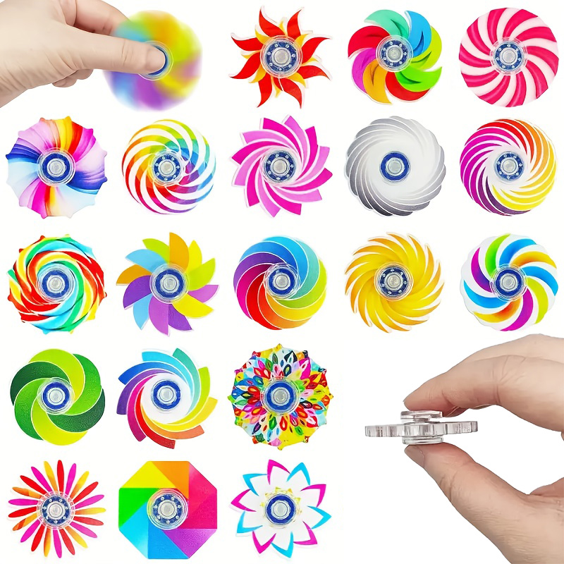 Electronics Gadgets Bag - 5/10/20 adet Mini Ranbow Fidget Spinner