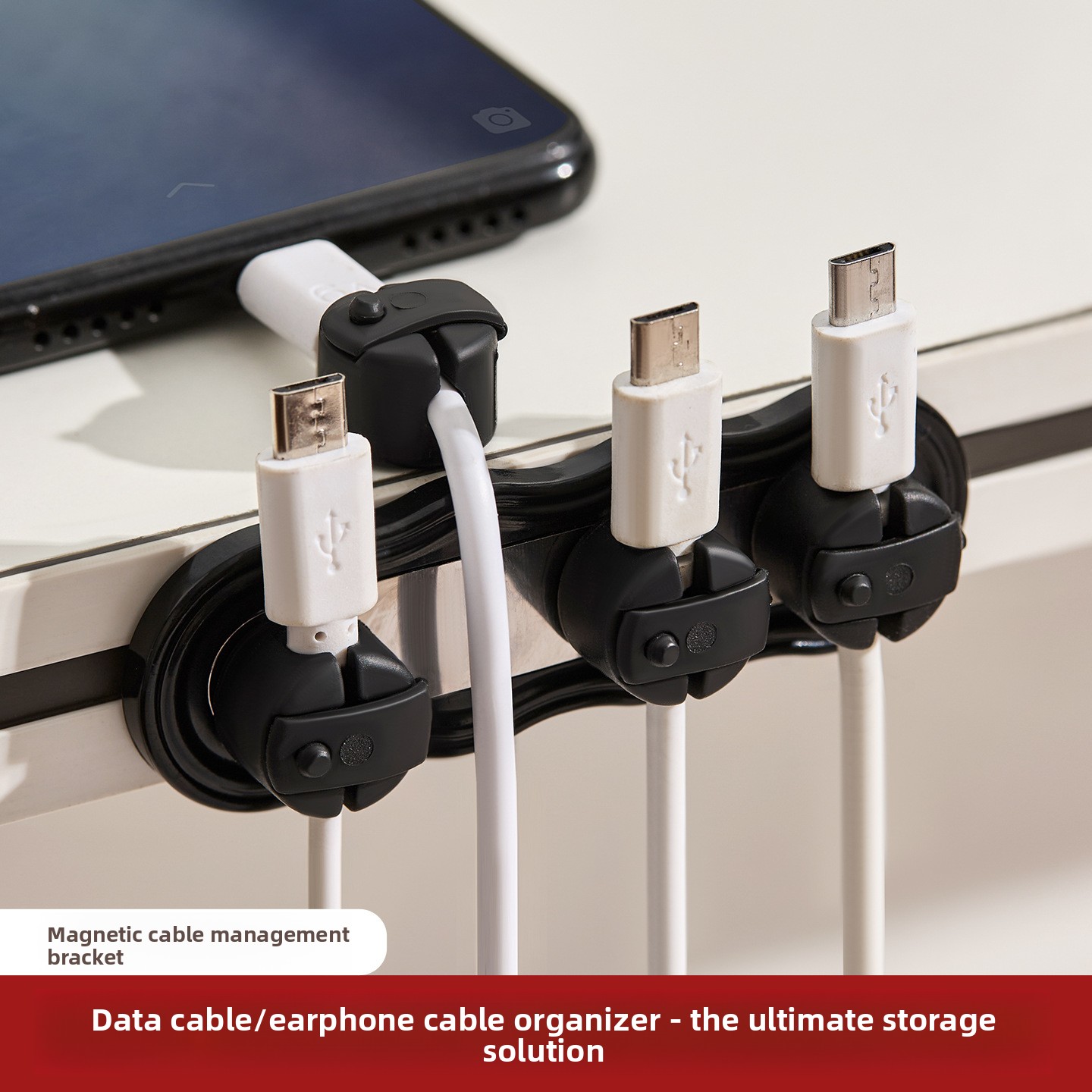Magnetic Charging Cable - Manyetik Kendinden Yapışkanlı Kablo Düzenleyici Delme
