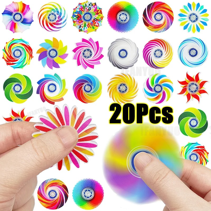Electronics Gadgets Bag - 5-20 adet Mini Ranbow Fidget Spinner