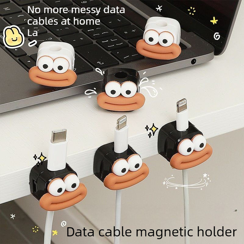 Magnetic Charging Cable - 1/5/10 adet manyetik kablo klipsi masa