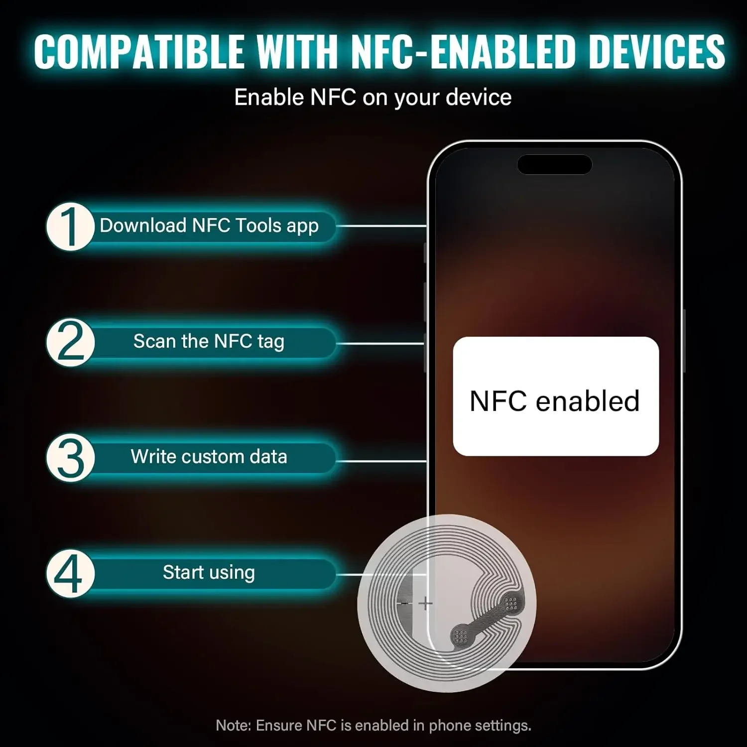 10-50 Adet Yüksek Kapasiteli N - Nfc Tag Programmable incelemesi ve fiyatı