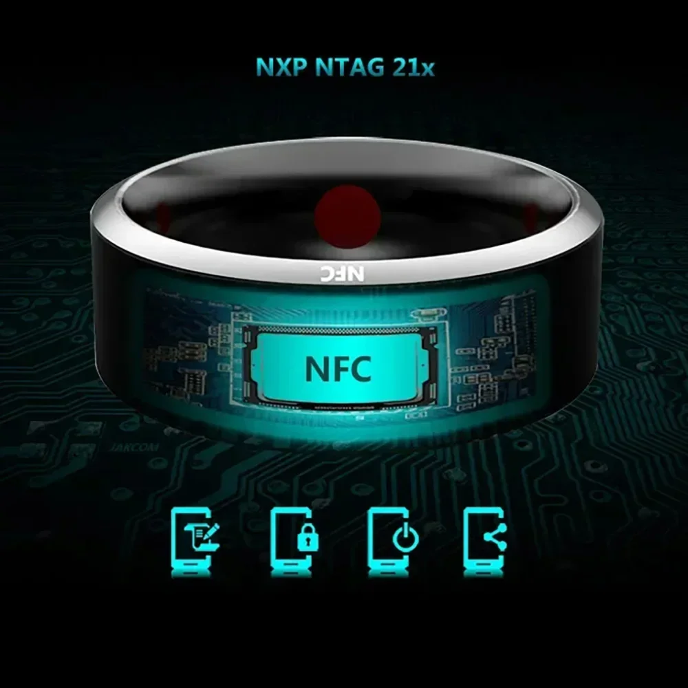 Moda NFC kontrolü akıllı yüzük - Nfc Tag Programmable incelemesi ve fiyatı