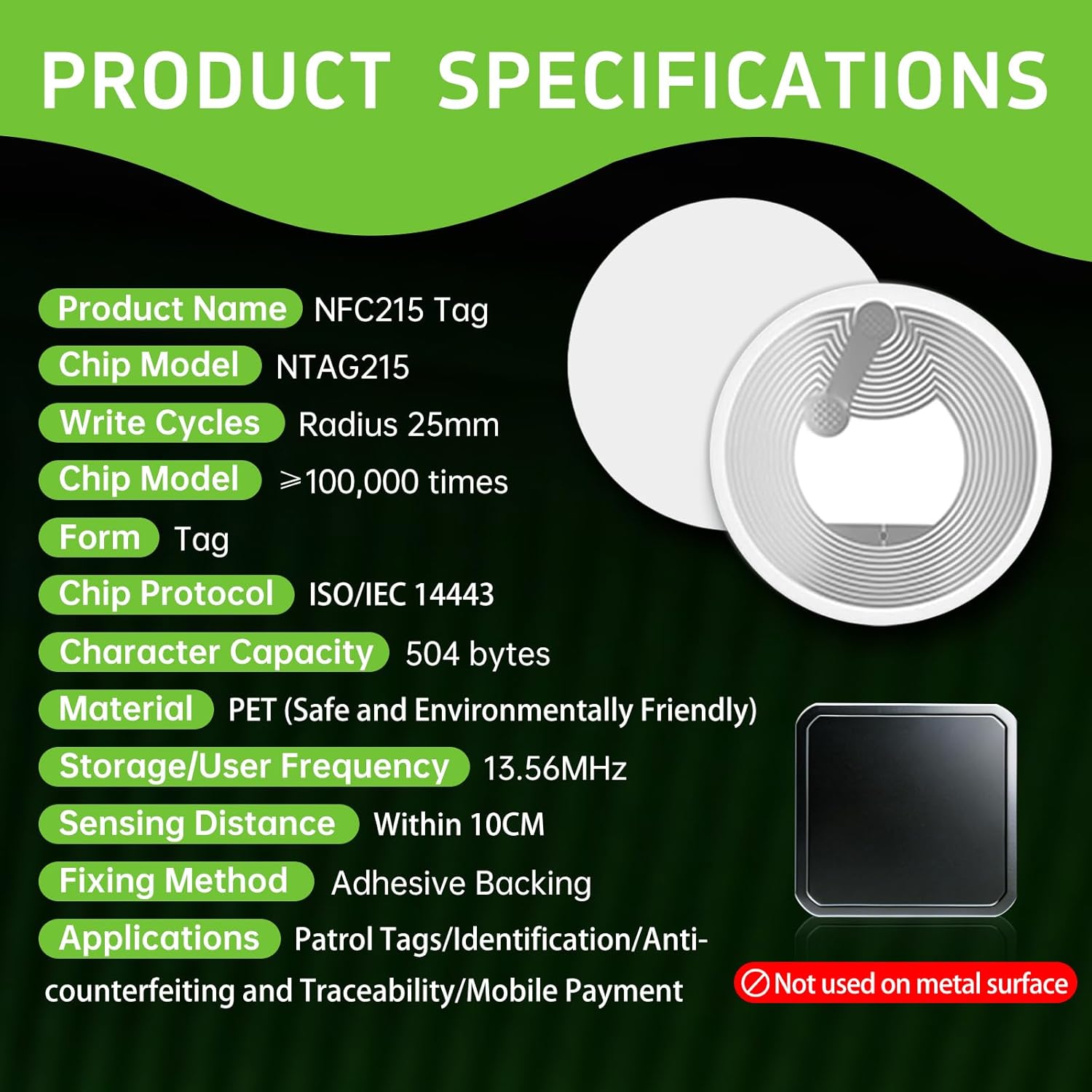 NFC Etiketleri Yapışkanlı NFC  - Nfc Tag Programmable incelemesi ve fiyatı