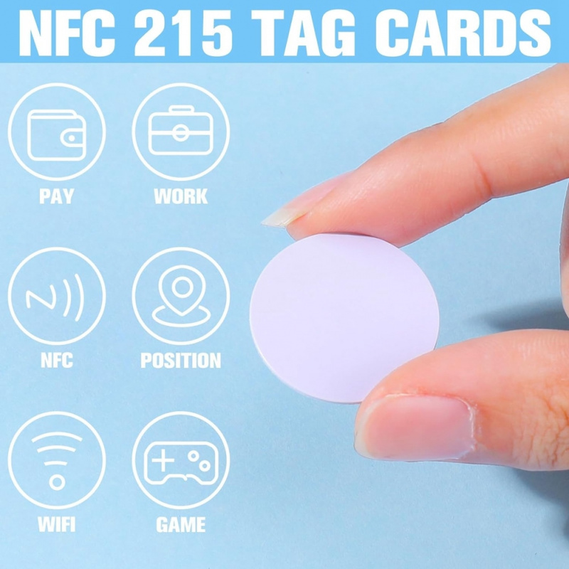 25mm NTAG215 NFC Yapışkanlı Et - Nfc Tag Programmable incelemesi ve fiyatı